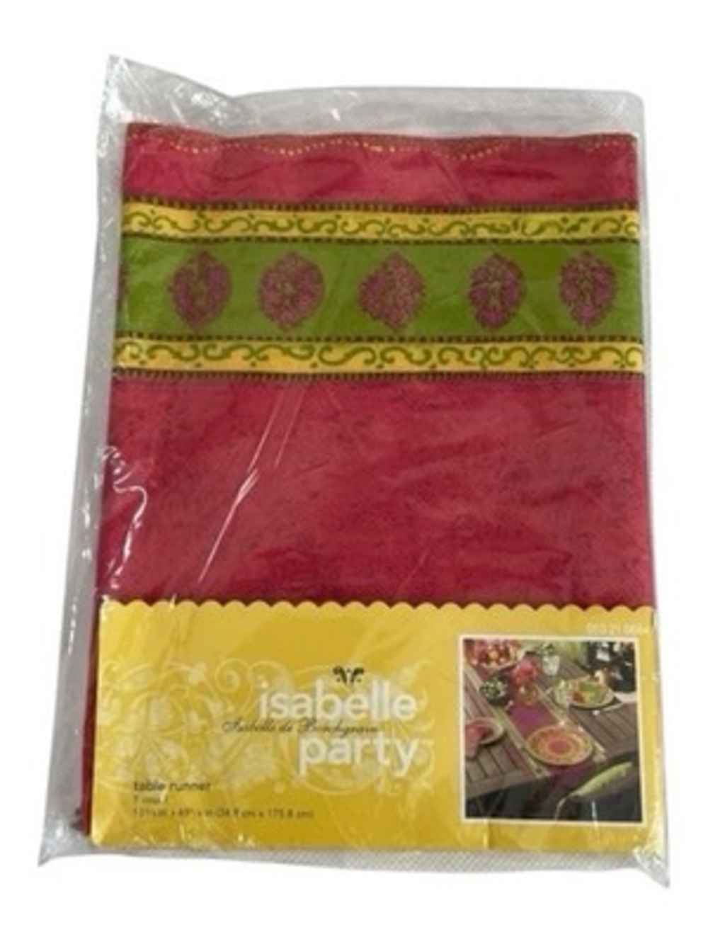 Isabelle de Borchgrave Party Table Runner Target 2008 Boho Damask NIP Rare